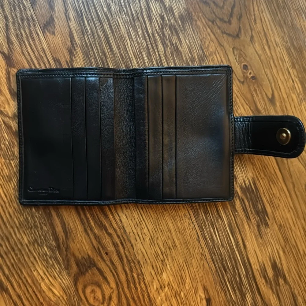 ⚡️Christian Dior Black Leather Compact Wallet (w/ COA)